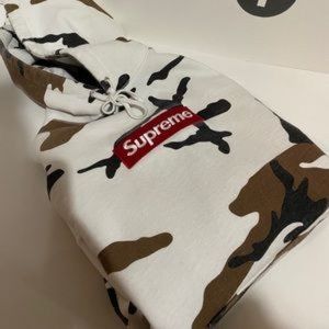 Supreme White Camo Box Logo Hoodie
